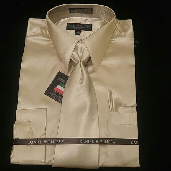 MEN'S DRESS SHIRT OLIVE COMBO PACK BY DANIEL ELLIS - Picture 1 of 3